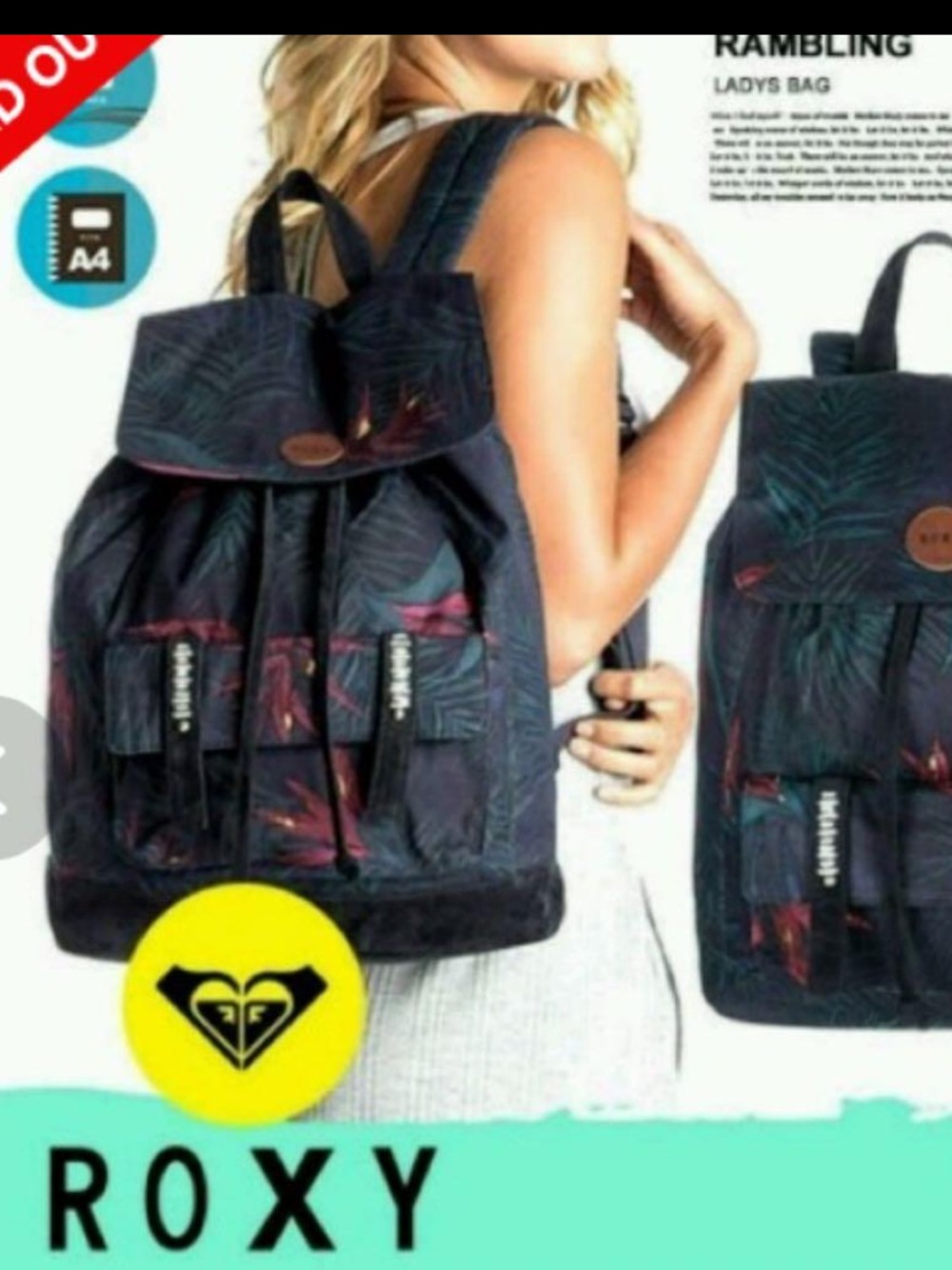 Roxy Drawstring Top Backpack - Picture 11 of 11